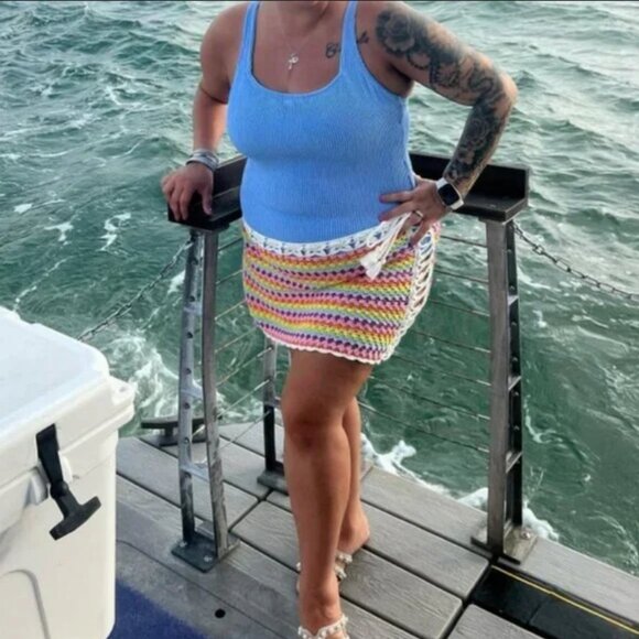 Women's Full Coverage Pucker Textured Square Neck One Piece Swimsuit - Kona Sol™ - Picture 5 of 6